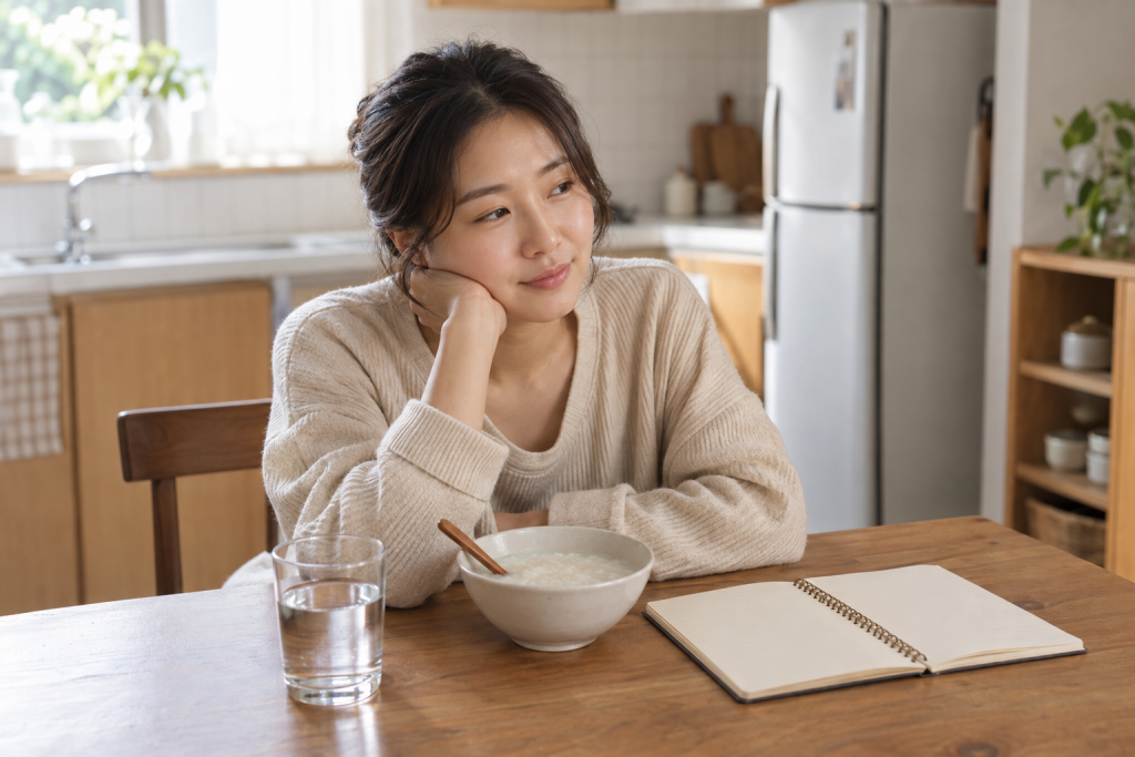 낙산균 정보를 기록하는 장면